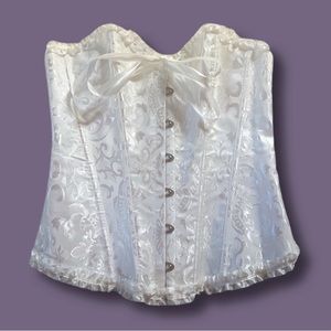 Sexy White Corset by ROMWE